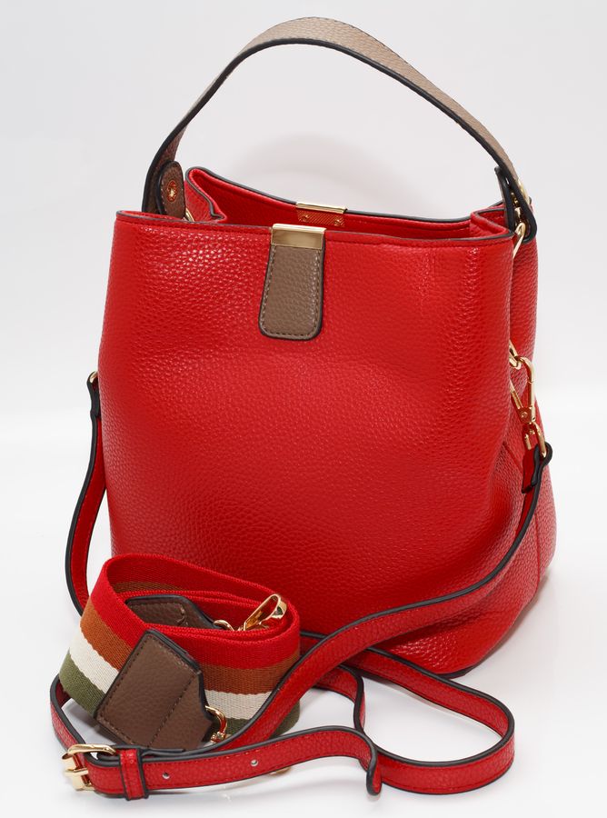 Сумка женская красная 21х25см экокожа (A1125001 red)