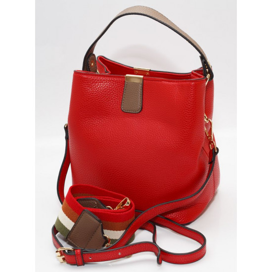 Сумка женская красная 21х25см экокожа (A1125001 red)