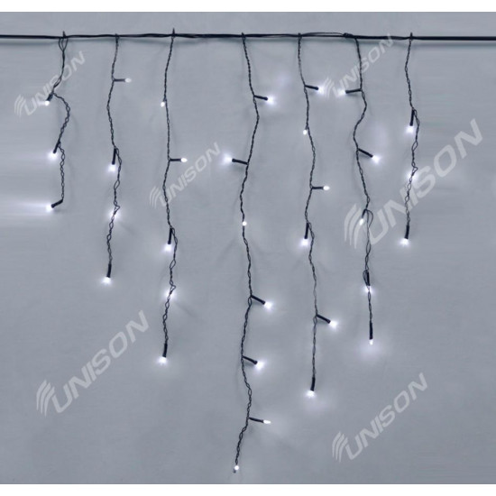 Штора-дождик КОНУС 120 LED черн / пер 3м * 0.6м, белый (1571-03)
