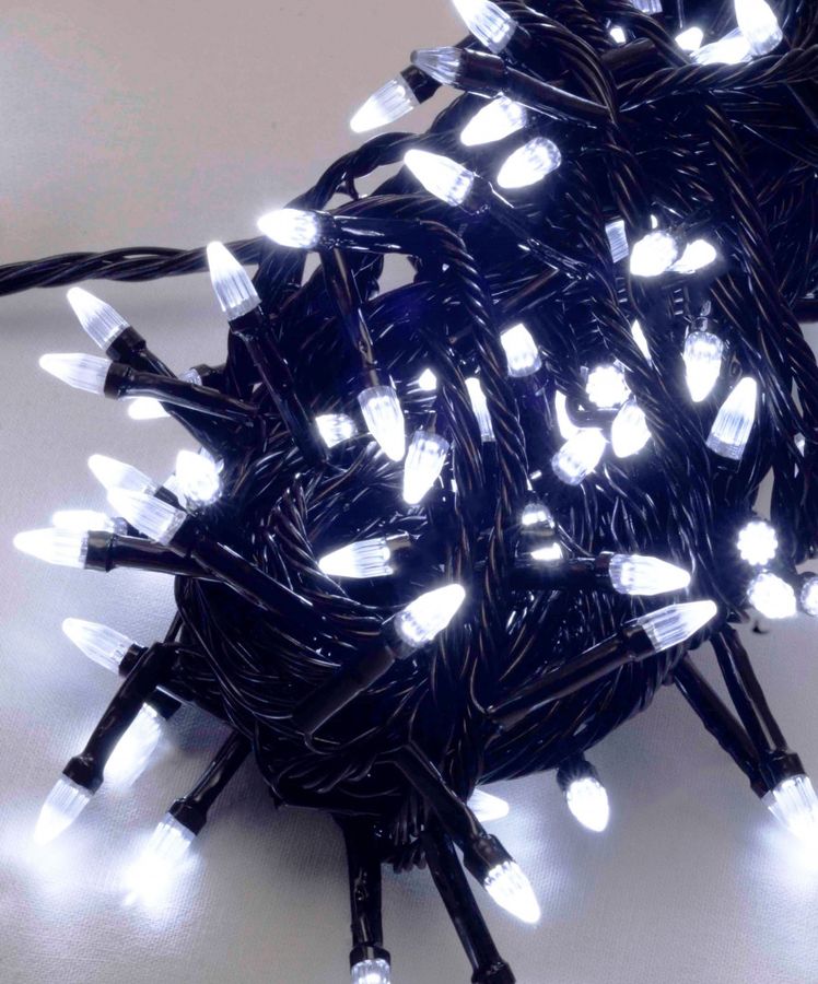 КОНУС 300 LED, білий 19,5м (чорний провід) (1230-03)