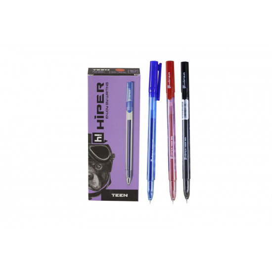 Ручка гель Hiper Teen Gel HG-125, 0,6мм, чорна (HG-125 чорна)