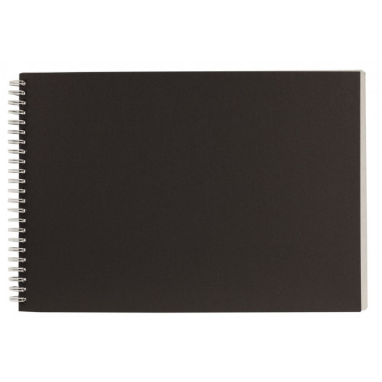 Альбомы- чёрная бумага - спираль KRAFT 30 листов, 120г/м А4, чёрна Ofort (BL4130)