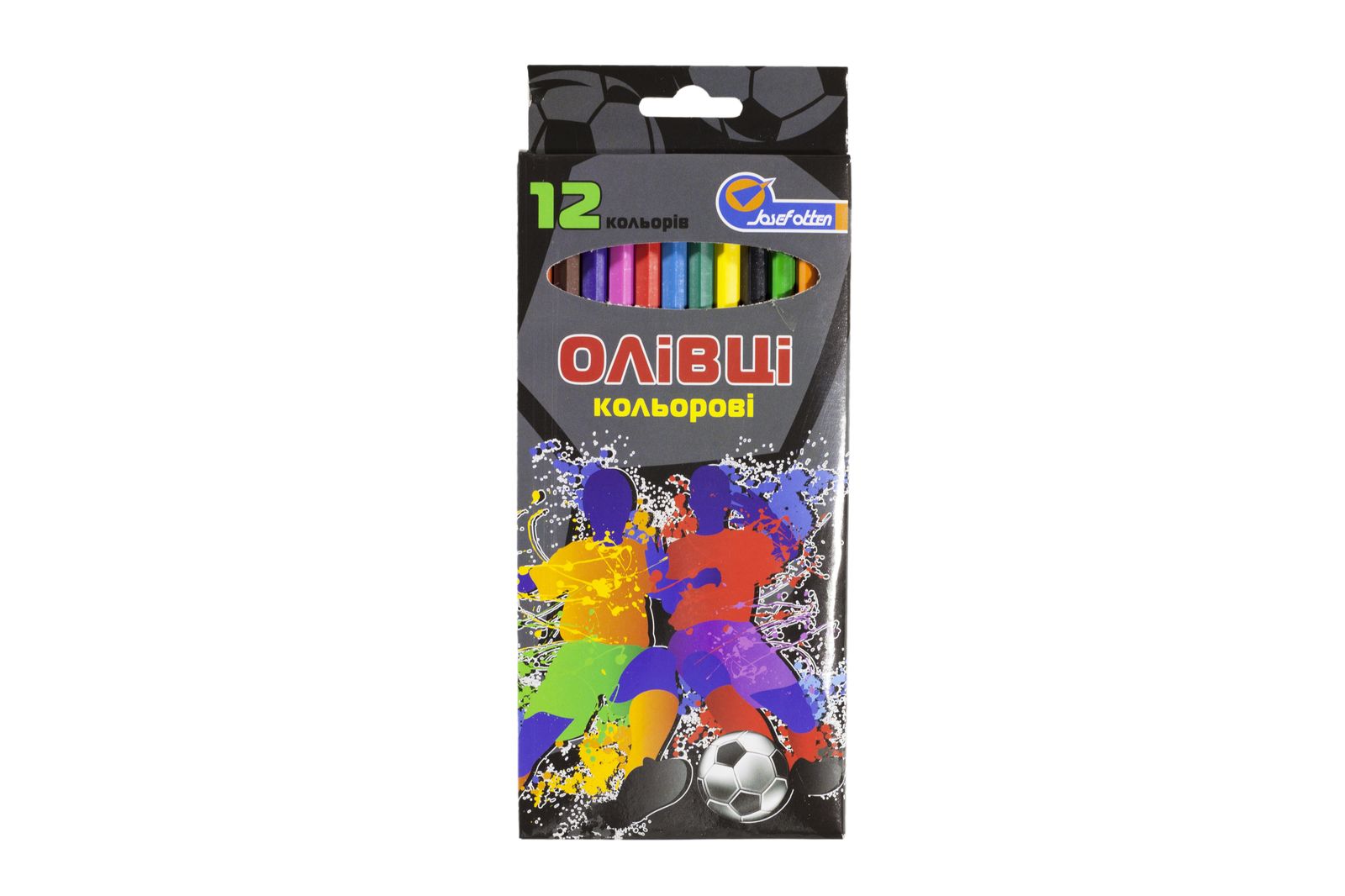Олівці пластик. "Football" 12 кол., В картоні, європ. J. Otten (1051AG-12)