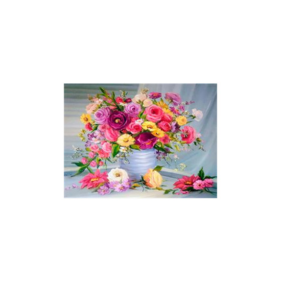Алмазная мозаика по номерам 30*40см "Букет" (GLD60366)
