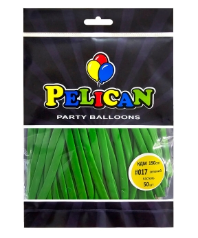 Кульки для моделювання (КДМ) 150см пастель зелений, Pelican 50шт Зелений Pelican (822017)