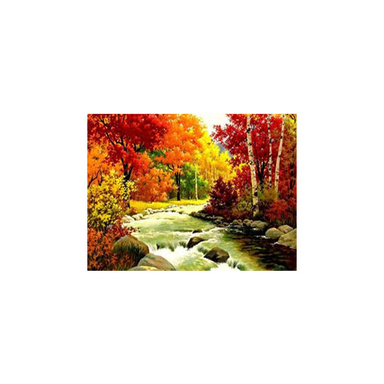 Алмазная мозаика по номерам 30*40см "Осень" (GLD60383)