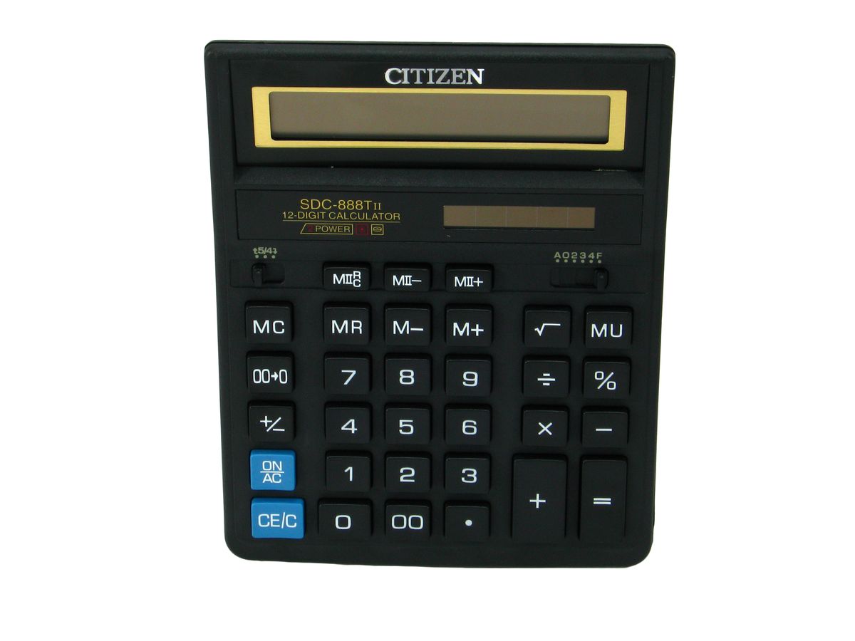 Калькулятор CITIZEN SDC-888T 12р. 2п. (SDC-888T II)