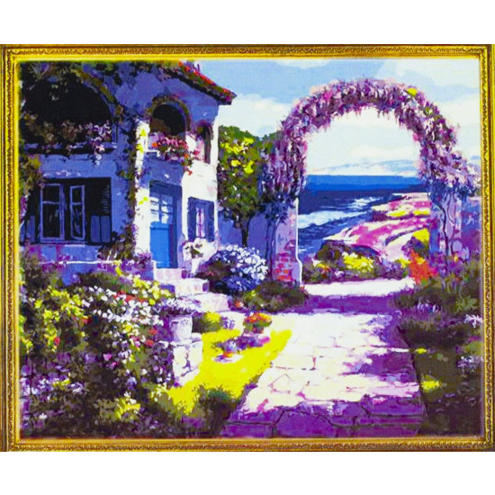 Картина по номерам 40х50, Цветущая арка (871)