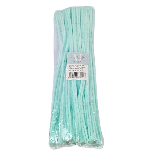 Синельної дріт, 300 х 6мм, аквамарин, 100 шт (C30148 aquamarine-KR-013)