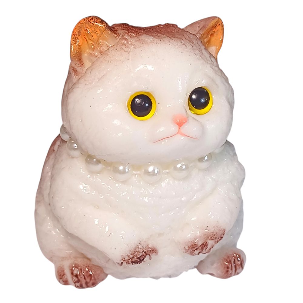 Игрушка-антистерес 9см Сквиши Таба Котик коричневиый липкий (713003 brown)