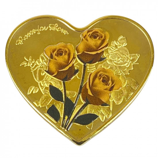 Монета-сувенір Roses of love, 4см в капсулі (Cs - 1008)