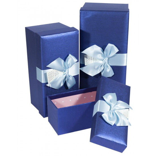 Подарункова коробка CH01-9, прямокутна, 30X14X13.5cm/25.5X12X11.5 /21X9X9cm 3шт. в наборі (CH01-9)