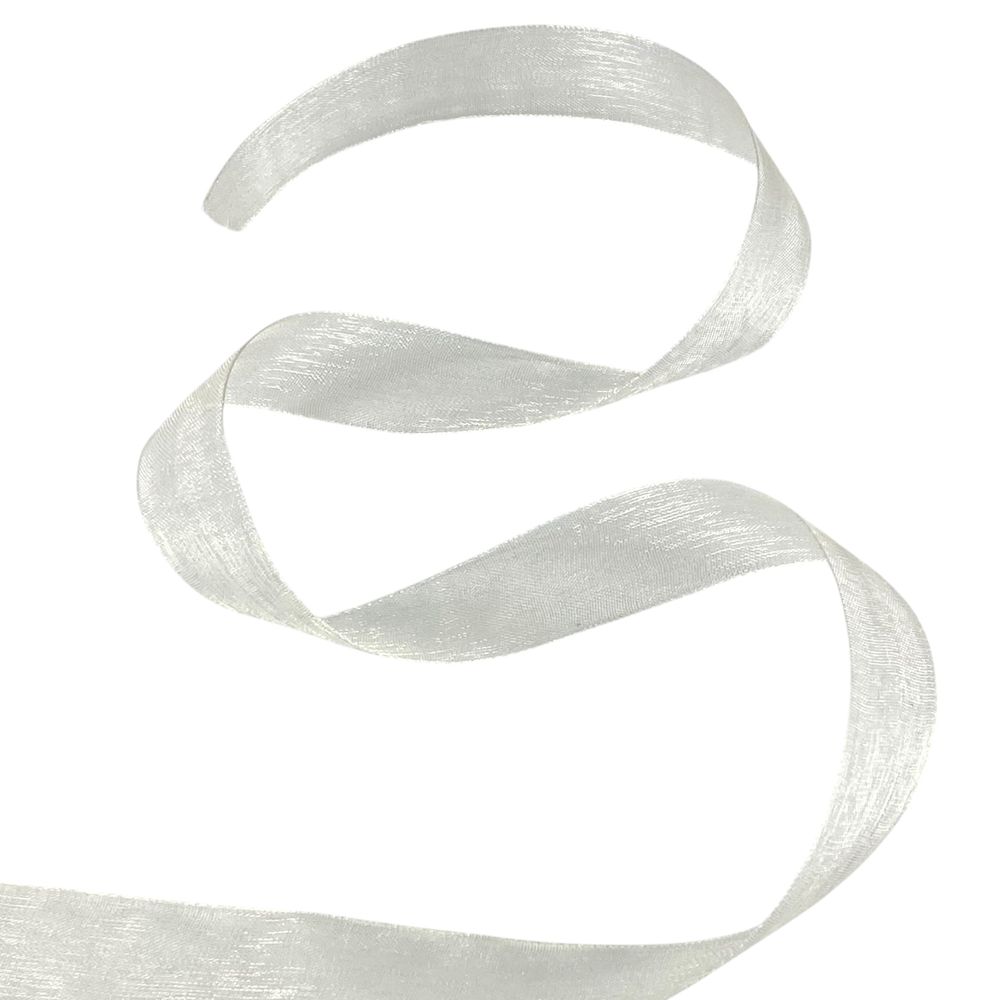 Стрічка з органзи "айворі" 2,0 см х 50 ярдів (D02020-bk06)