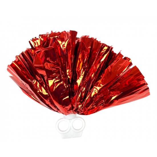 Помпоны для танцев и чирлидинга на кольцах, красные (0815-200   red)