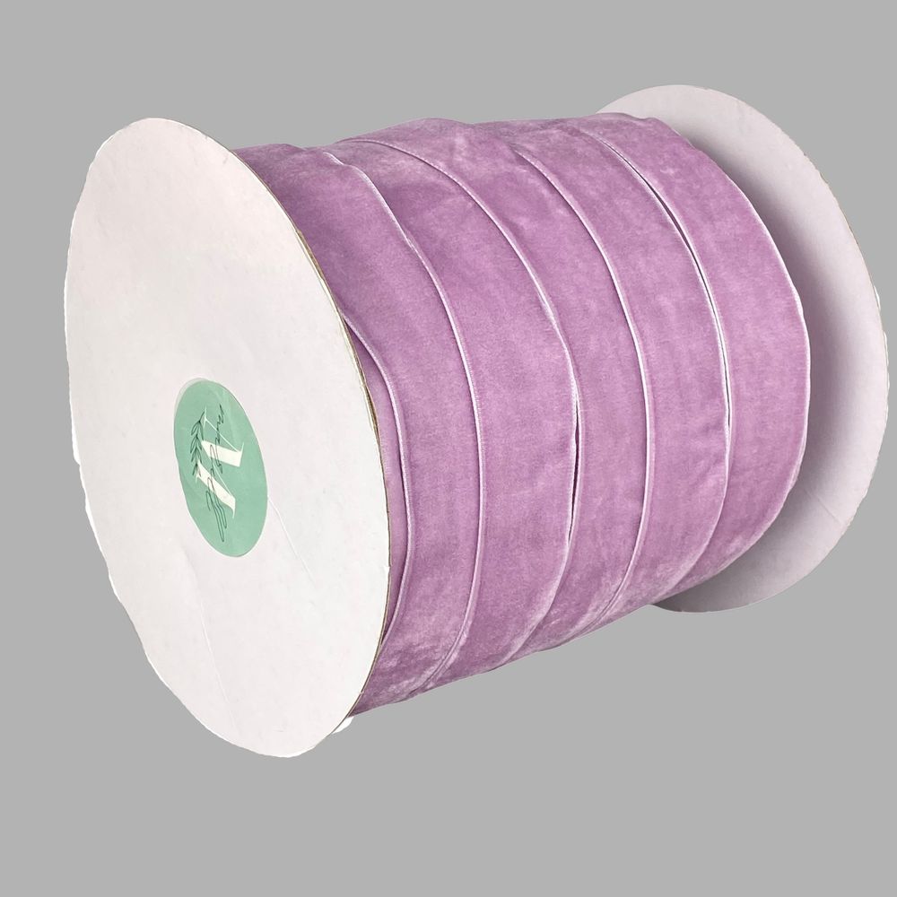 Бархатная лента 2,5 см х 50 ярдов Розовый Marill (D00825- C 38)