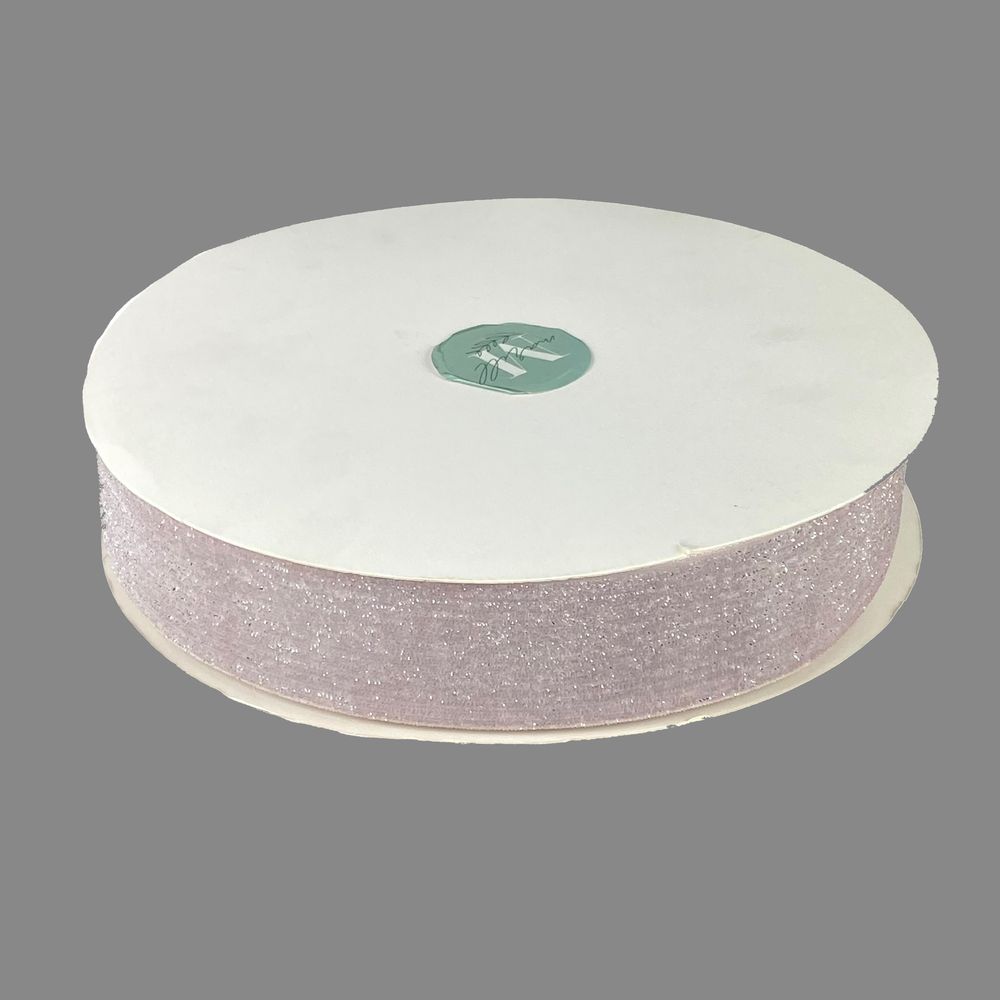 Оксамитова стрічка   блискуча 4,0 см х 30 ярдов (D16740- dirty pink)