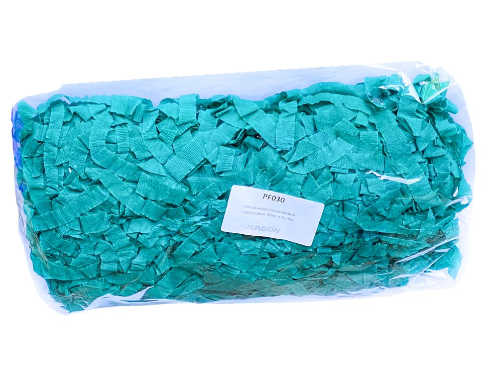 Наполнитель цветной бумажный 30гр, ± 5, mix (PF030 turquoise)