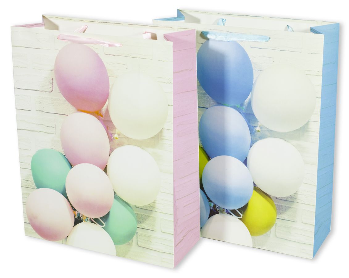 Пакет подарунковий DV-BK-9362L, кульки - 4дизайни, 210g, 31x40x12cm (DV-BK-9362L)