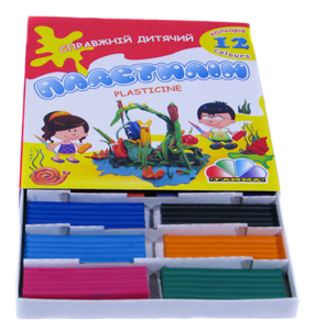 Пластилін Гамма 12 кольорів, 240гр. "Захоплення" (331011)