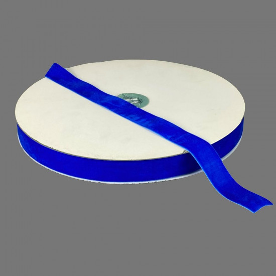 Оксамитова стрічка 2,5 см х 50 ярдів Синій Marill (D00825- С 33)
