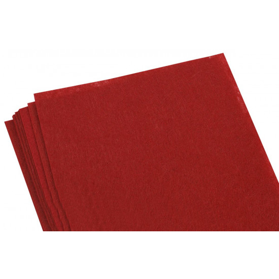 Фетр Medium MHQ170-001 20 * 30см, 10 аркушів, 1.2мм, червоний (170MHQ-001)