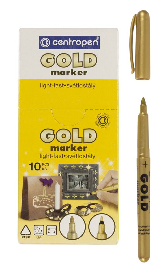 Маркер Centropen 2690 золото (2690 золото)