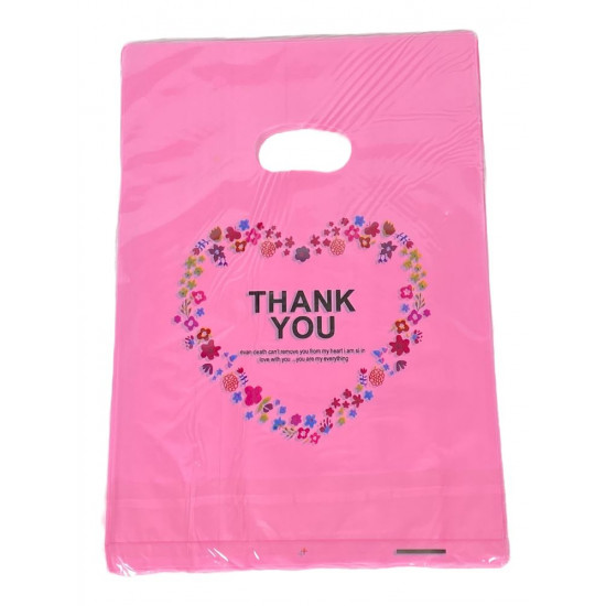 Подарочные пакеты, полиэтиленовые 20 х 30см, 24шт/уп Розовый Unison (10701-7)