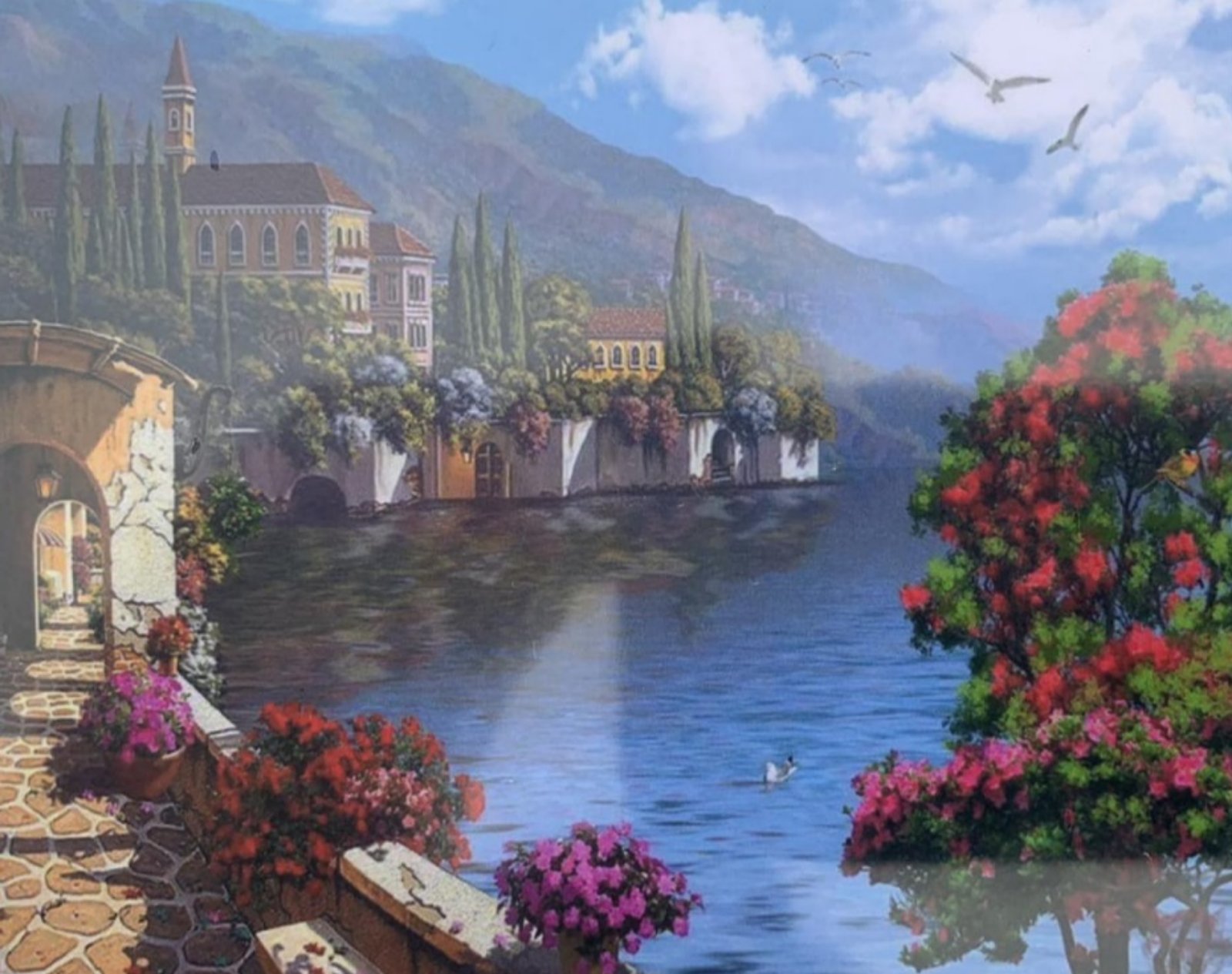 Картина за номерами 30*40см "Місто біля моря" OPP (полотно на рамі фарб. пензля.) (1082EKTL_O)