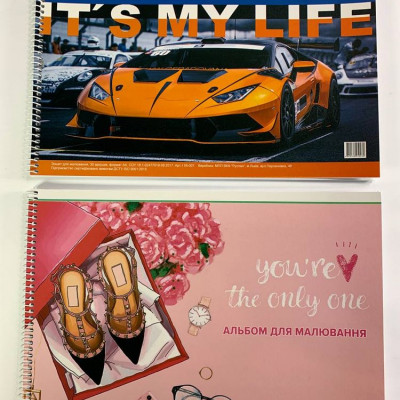 Альбом 30 арк А4 спіраль офсетний папір 100 г/м² Unison (11В-007)