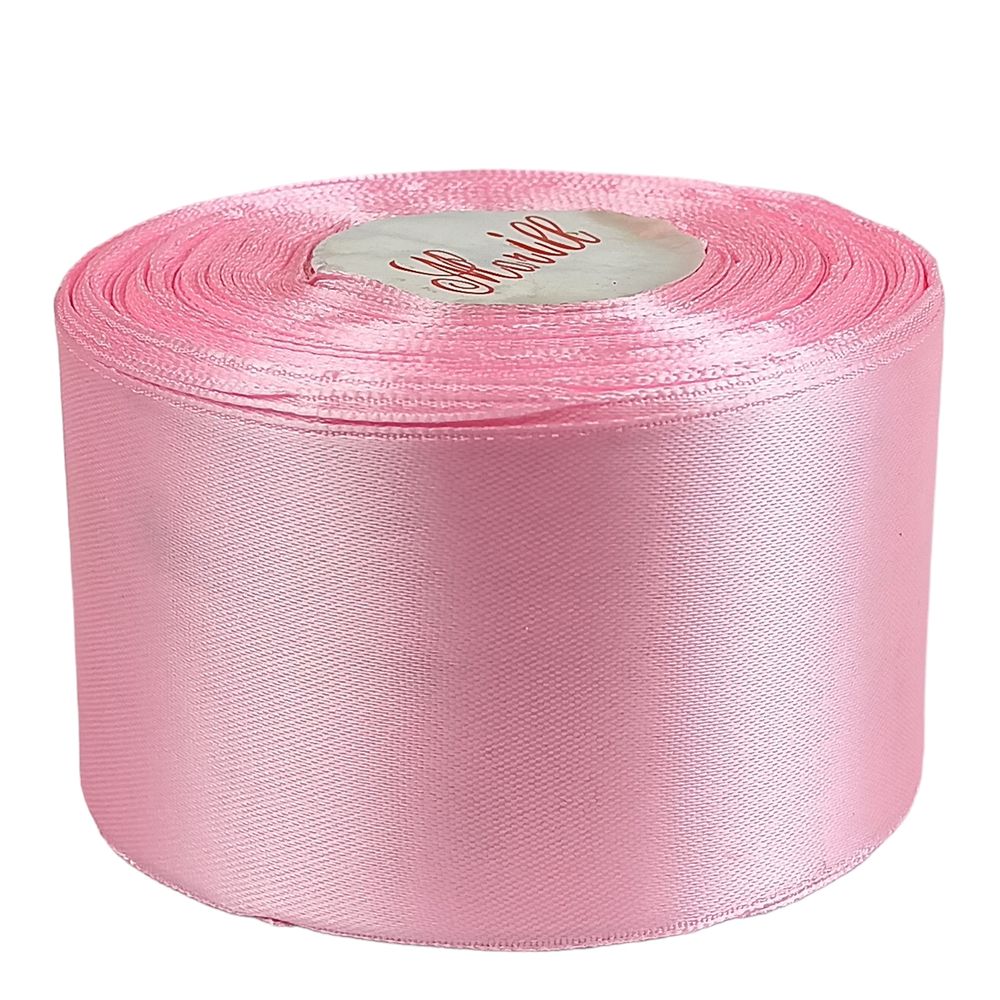 Атласна стрічка 5см (±5мм) x 33м Рожевий Marill (LA5033-148)