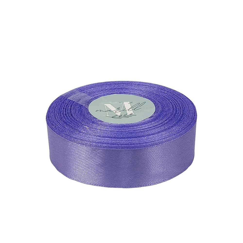 Атласна стрічка 2,5см x 33м Фіолетовий Marill (LA2533-21)