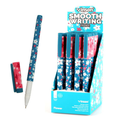 Ручка кулькова  0,7мм синя, Vinson Різнокольоровий Vinson (A18)