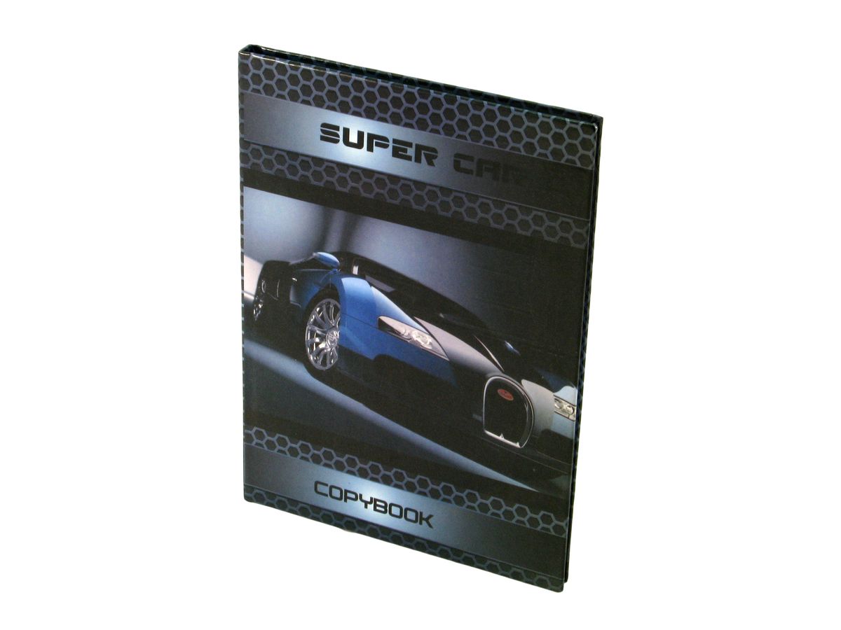 Блокнот амбарна книга А5, клітинка, тверда ламінована обкладинка,.  80аркушів (ЗО-А5/80)