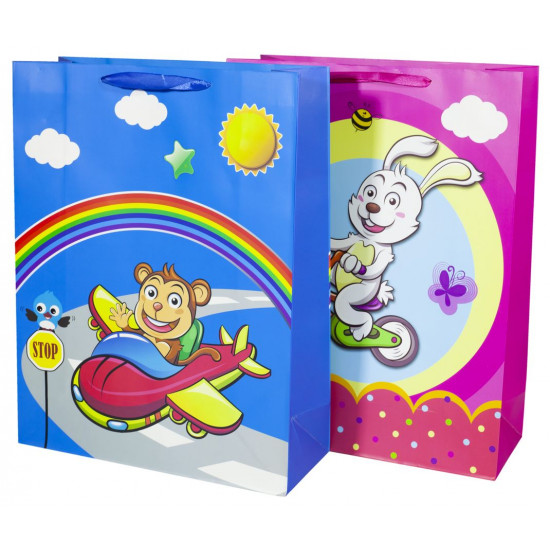 Пакет подарунковий 210гр, 31 x 40 x 12см (12шт/уп) Різнокольоровий Unison (DV-BK9423L)