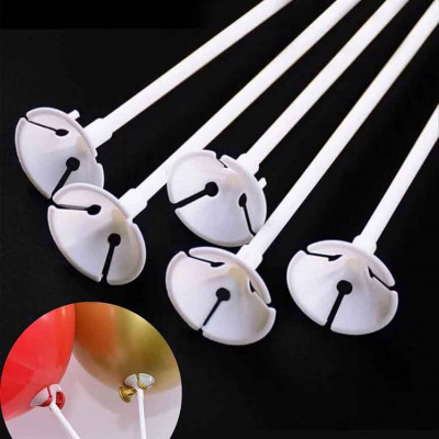 Палочка пластикова 40см з кріпленням для латексної кульки Білий Unison (883100)