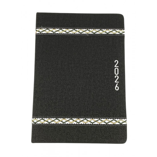 Щоденик датований лінія "Плетіння" А5, 168 сторінок (105544DL black)