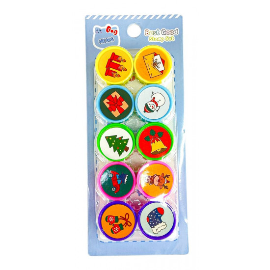 Набір штампів 10шт, Новорічні (9340)