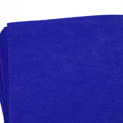 Фетр 20 х 30см, 1,2мм, 10 аркушів, темно-синій Синій Unison (170HQ-021)