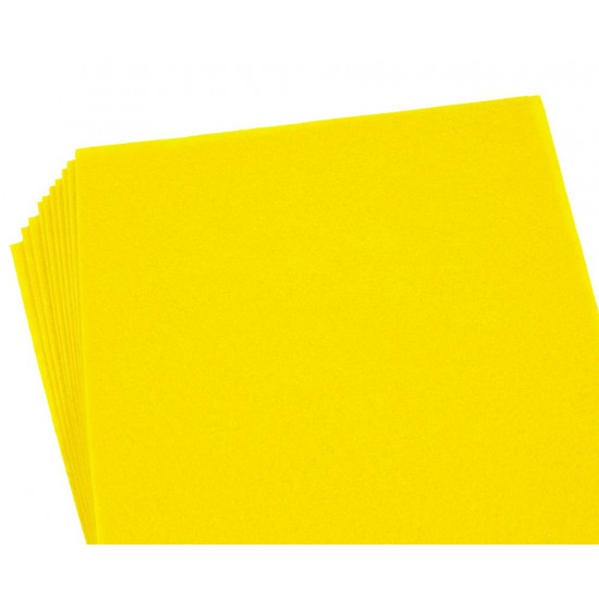 Фетр 20 х 30см, 1,2мм, 10 аркушів, темно-жовтий Жовтий Unison (170HQ-008)