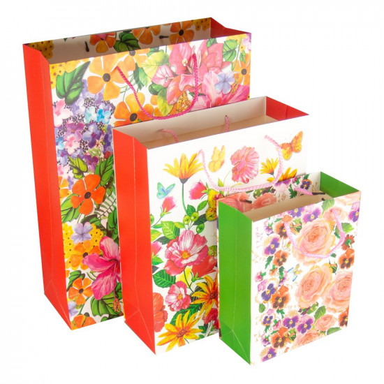 Пакет подарочный 210гр, 26 x 32 x 10см (12шт/уп) Разноцветный Unison (YM 8034-M)