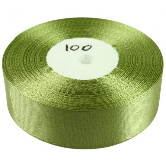 Атласна стрічка 2,5см x 33м Зелений Marill (LA2533-100)