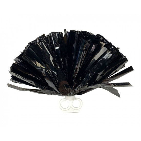 Помпони для танців та чирлідингу на кільцях, чорні (0815-200   black)