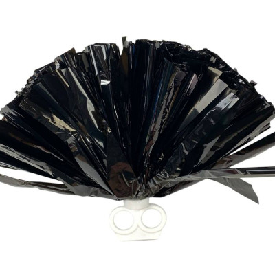 Помпони для танців та чирлідингу на кільцях, чорні (0815-200   black)