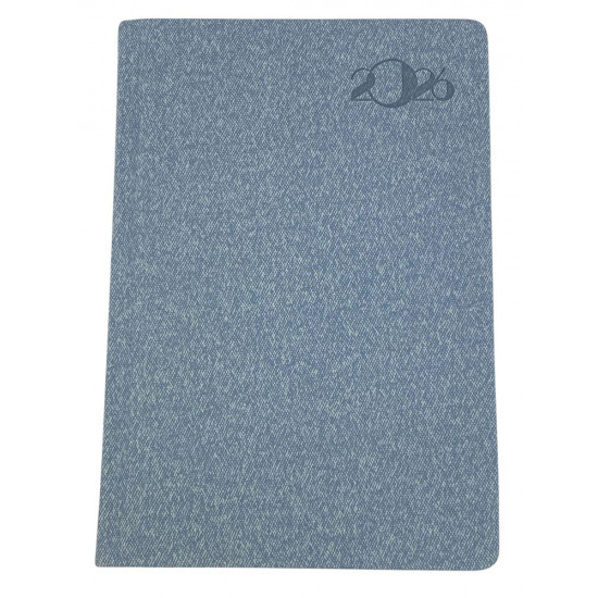 Щоденик датований лінія "Тканина" А5, 168 сторінок (105926DL light gray)