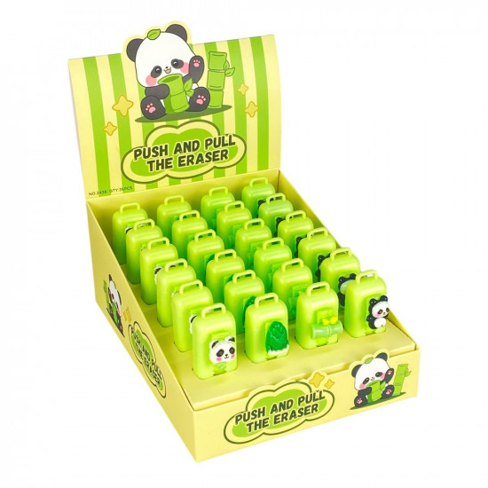 Резинка выдвижная в футляре, Панда (2424 P)