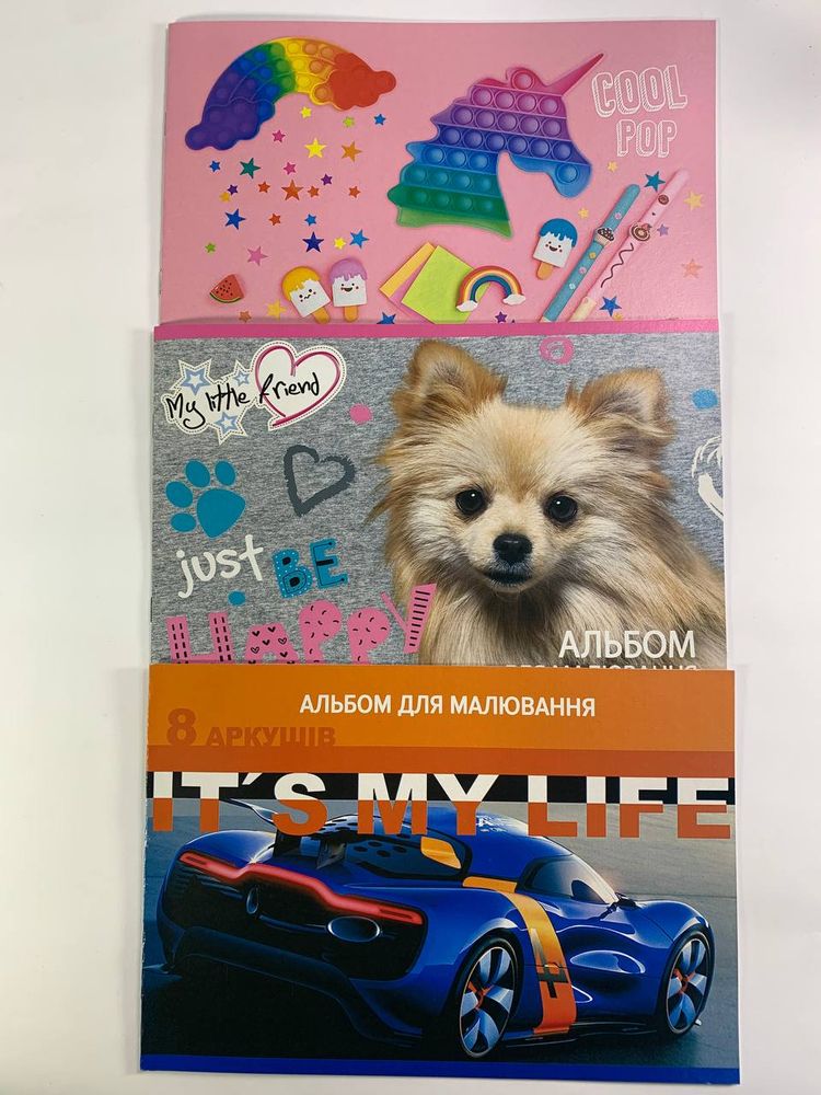 Альбом 8 л  А4 скоба офсетная бумага 100 г/м² Unison (8В-116)