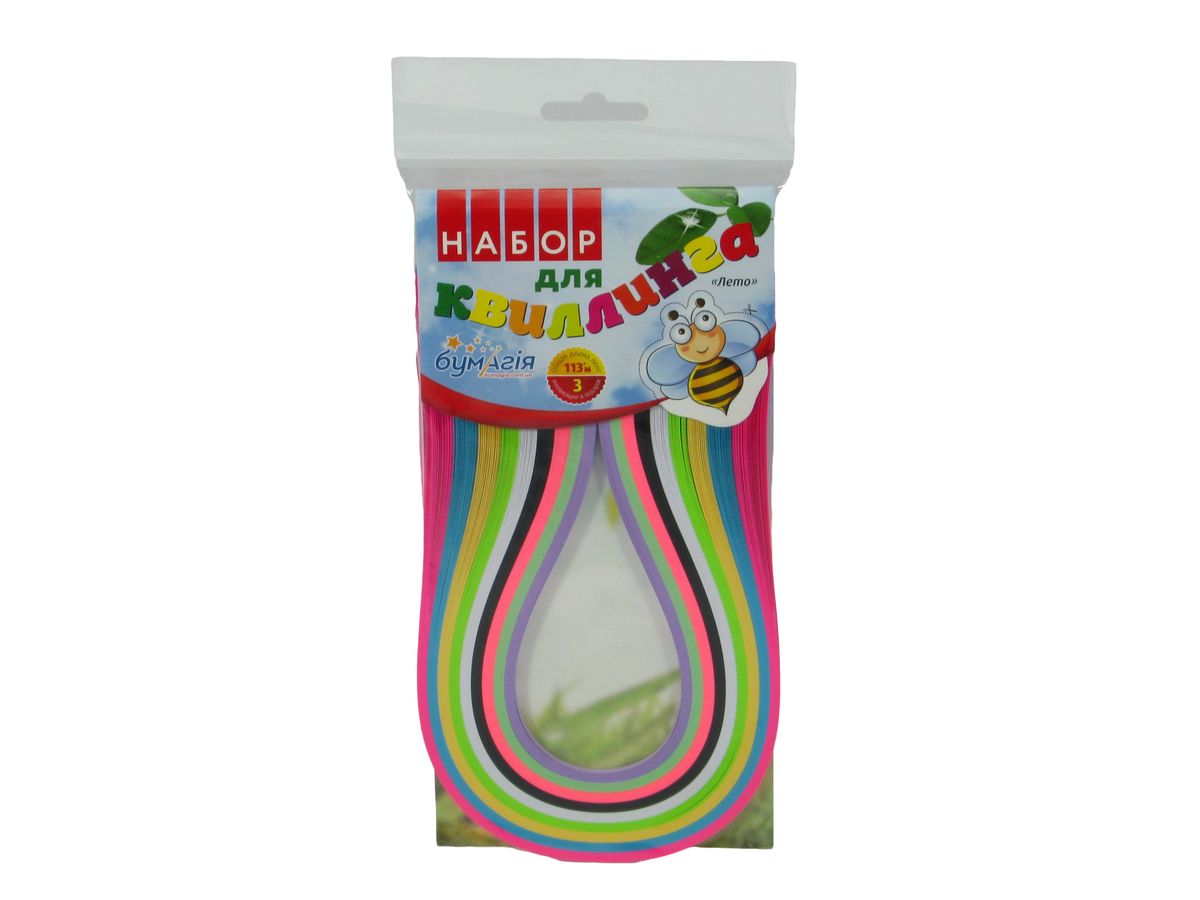 Квиллинг "Сезоны" 3мм х 42см, 9 цветов, 25 ленточек, 97м Разноцветный Бумагия (Бм 106.1)