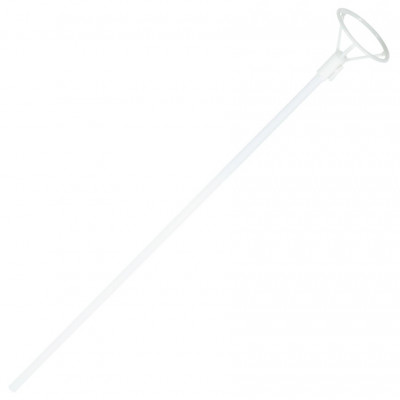 Палочка пластикова 50см з кріпленням для фольгованої кульки, 50шт/уп Білий Pelican (883205)