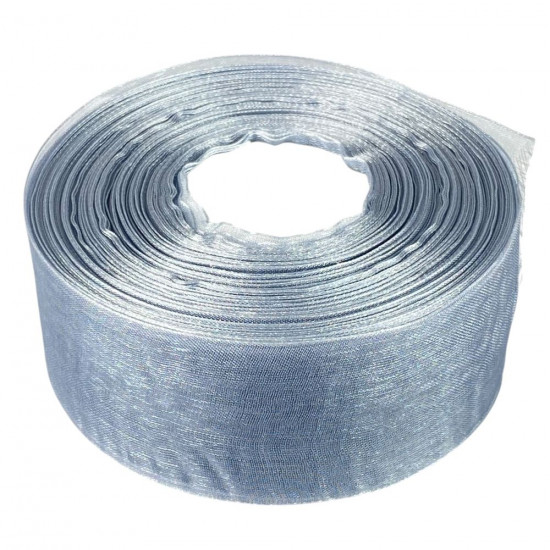 Лента с органзы серая 4,0 см х 50 ярдов Серый Marill (D02040-1059)
