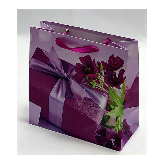 Пакет подарочный женская серия 130гр, 16 х 16 х 8см (12шт/уп) Unison (PVM161608W)